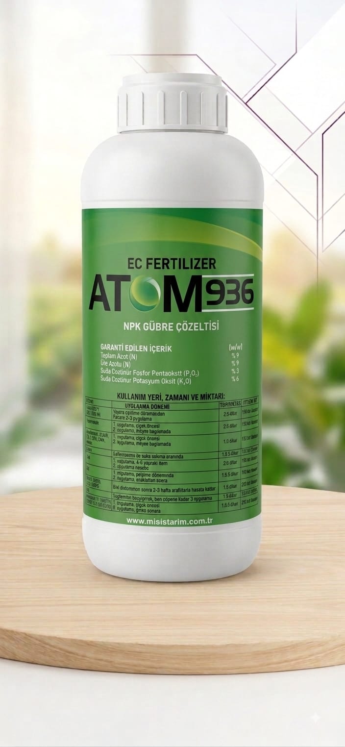 ATOM 9-3-6 Sıvı NPK Gübre Çözeltisi (Dengeli Gübre)
