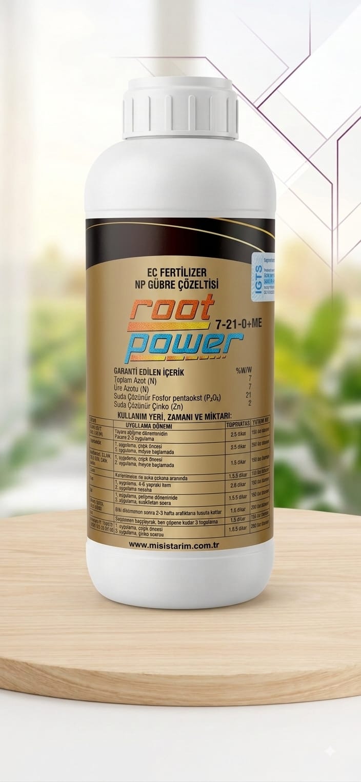 ROOT POWER 7-21-0+Zn Sıvı NP Gübre Çözeltisi (Çinko Takviyeli Köklendirici)