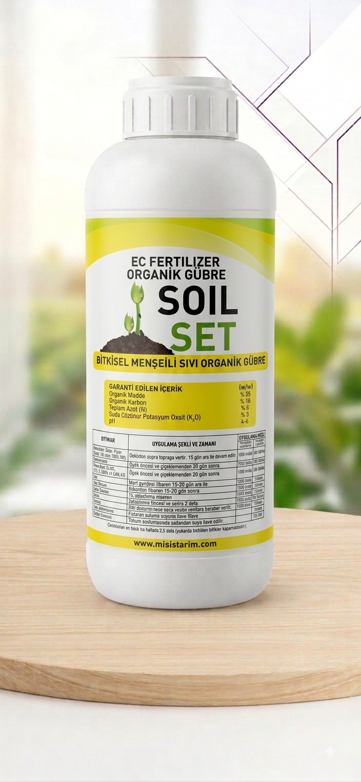 Soil Set Sıvı Hümik Asit Çözeltisi (Köklendirici ve Organik Gübre)